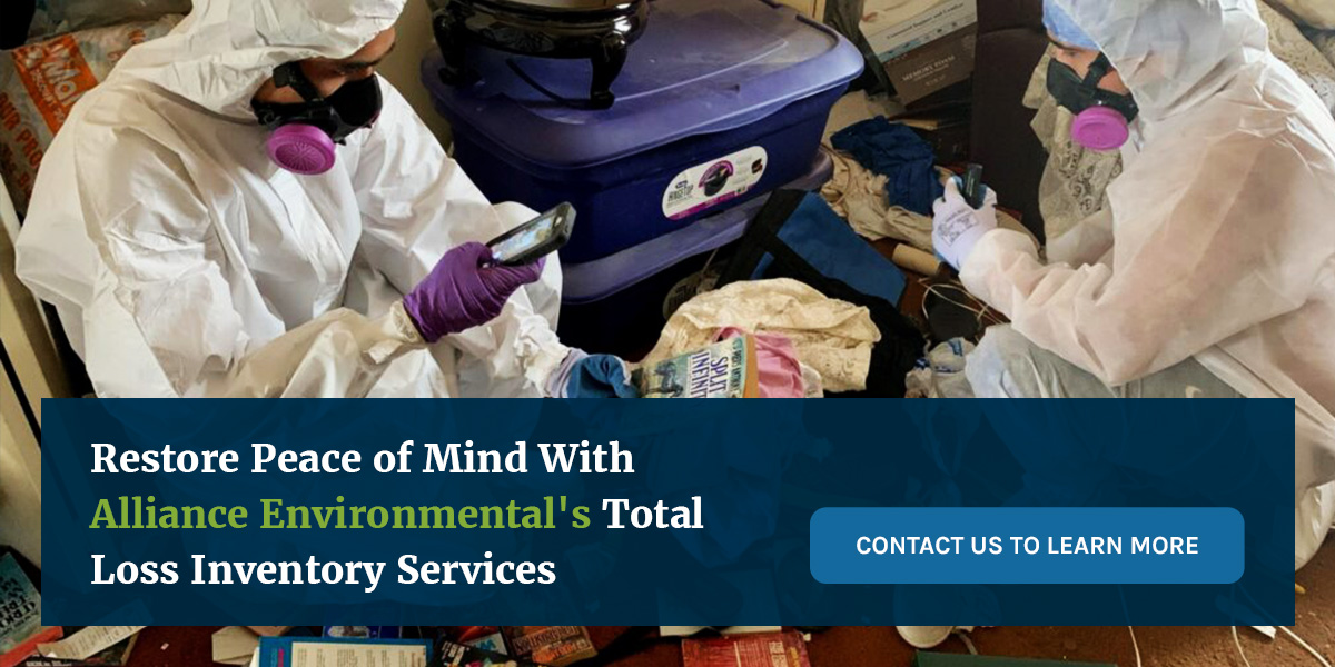 Restore Peace of Mind With Alliance Environmental's Total Loss Inventory Services
