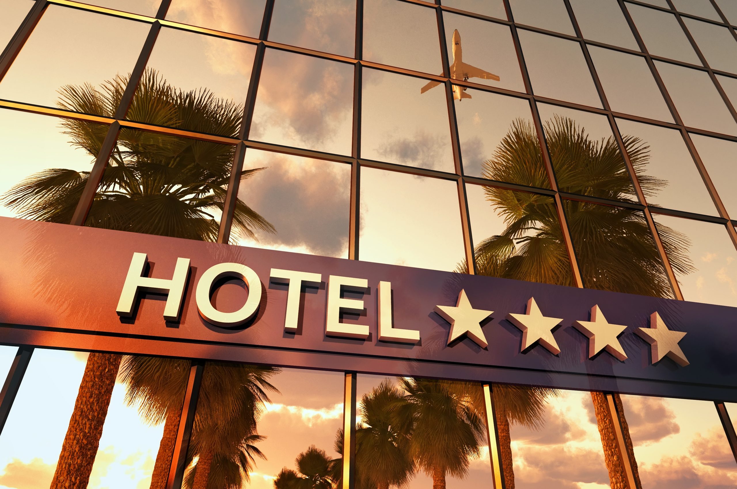 Four-star hotel sign