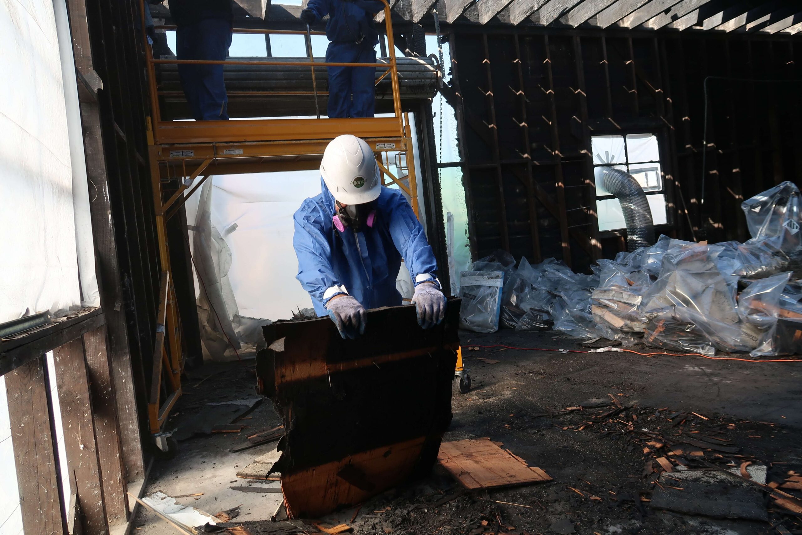 Asbestos - Floor Removal after Fire