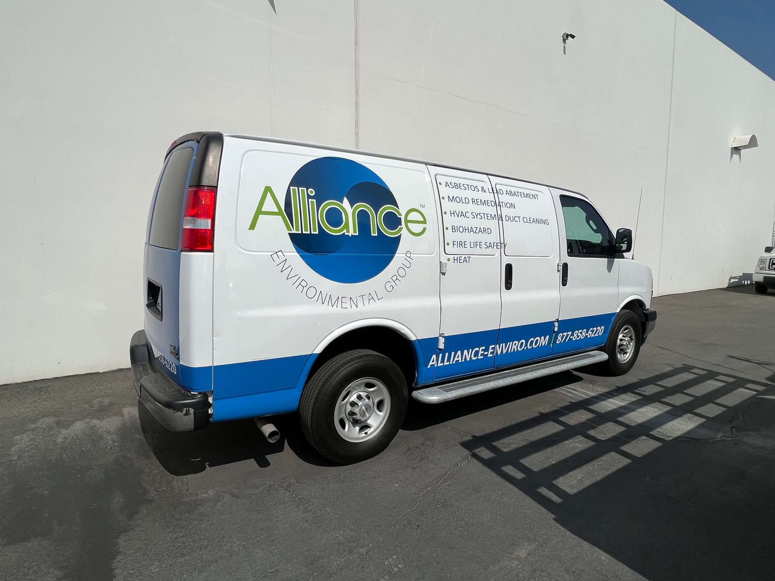 Alliance service van with logo