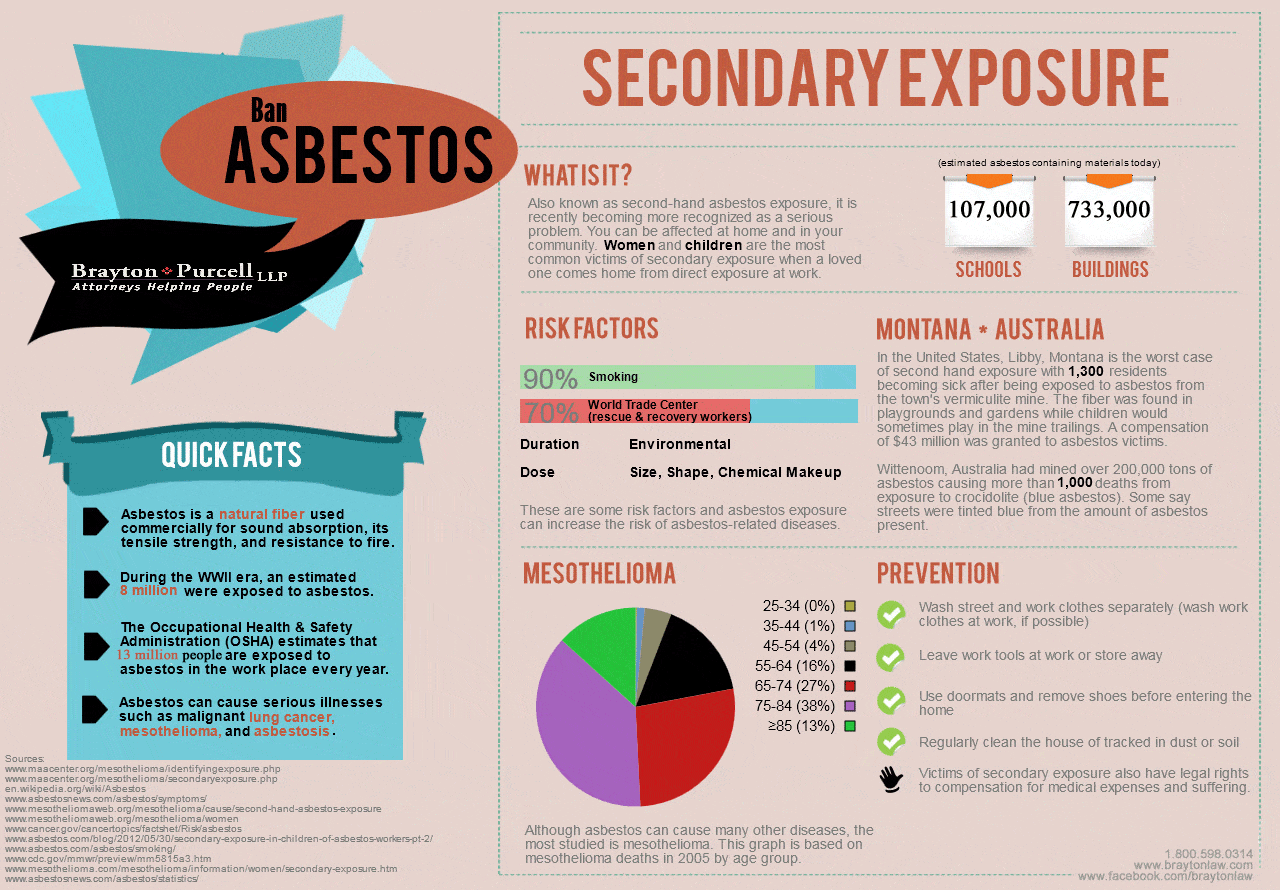 Asbestos Infographic - Brayton Law