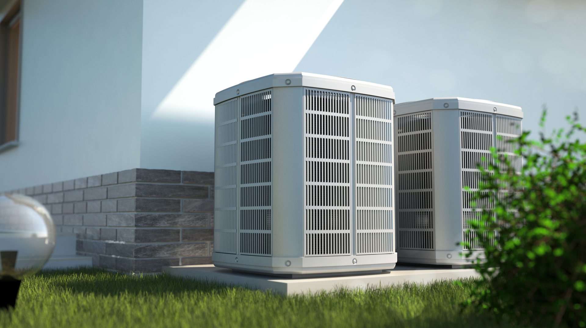 Outdoor residential HVAC system