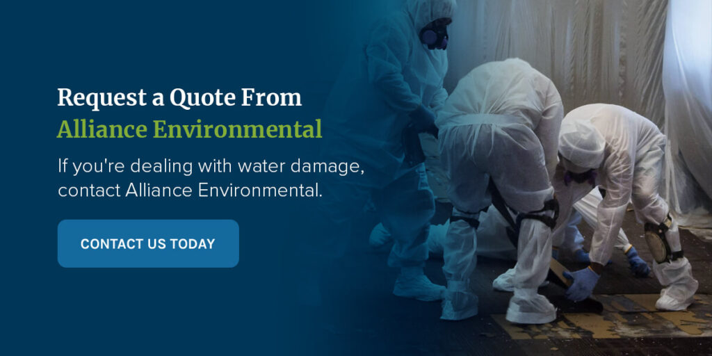 request a water damage quote