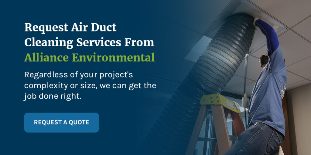 Request Air Duct Cleaning Services From Alliance Environmental