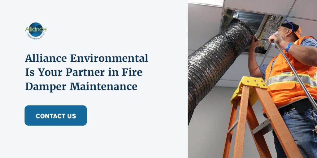 Alliance Environmental Is Your Partner in Fire Damper Maintenance