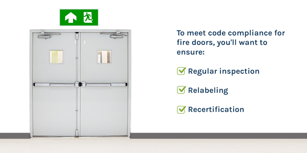 Achieve Code Compliance Through Fire Door Relabeling, Inspections and Maintenance