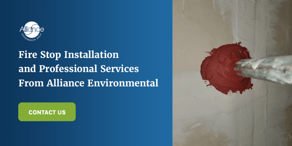 Fire Stop Installation and Professional Services From Alliance Environmental